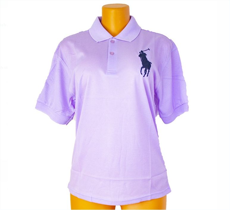 ICONIC MESH POLO SHIRT PURPLE COLOUR POLO RALPH LAUREN SHIRT SHORT SLEEVE.

