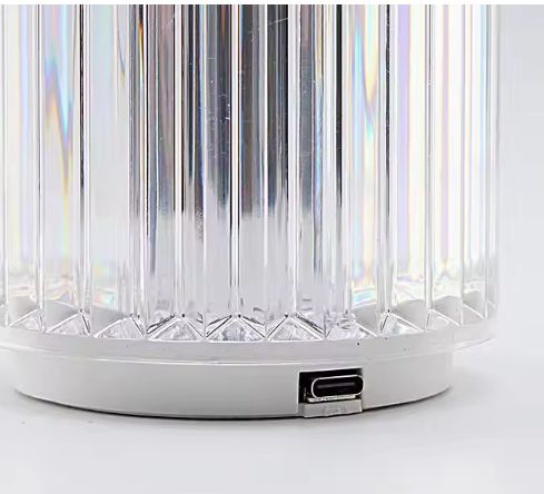 Bedroom Living Room Bedside Bar USB Charging Desk Lamp Acrylic Transparent Light Home Decoration Lighting Led Table Lamps