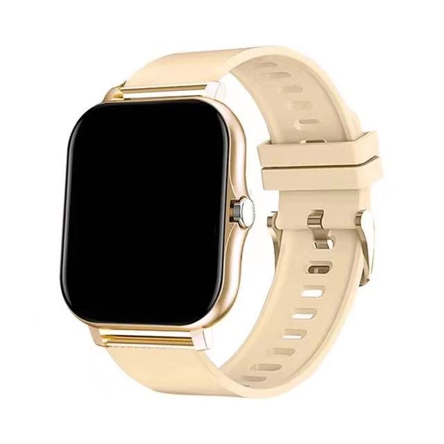 For Xiaomi Samsung Huawei Android Phone Color Screen Full Touch Custom Dial Smart Watch Women Bluetooth Call SmartWatch Men NewGold