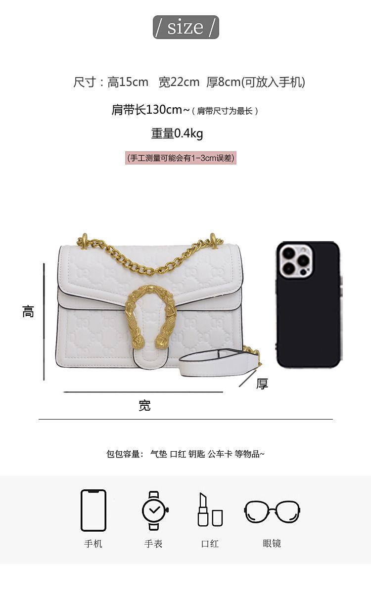 New women's bag chain bag small square bag senior sense with all the shoulder crossbody bag fashion bag FM-6005