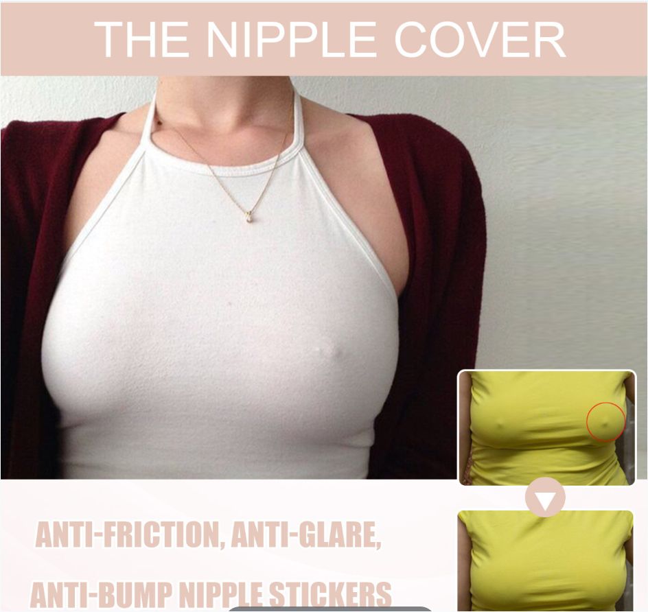 Invisible Boobs Tape 10 Pair Disposable Round Nipple Cover, Push up Boobs A to DD Cup Adhesive Bra