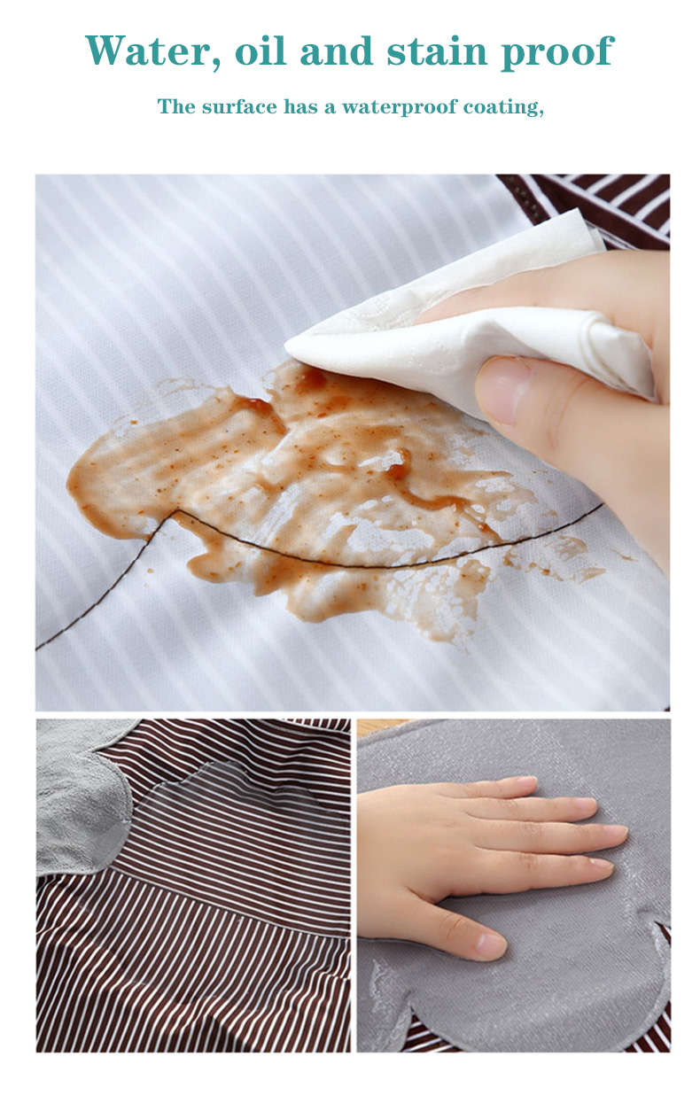 Super Thick Kitchen Apron Waterproof and Oil-proof Sleeveless Overalls Cooking Can Wipe Hands