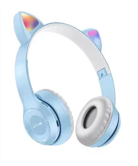 Headphones P47M Cute Cat Ear Wireless Headphones