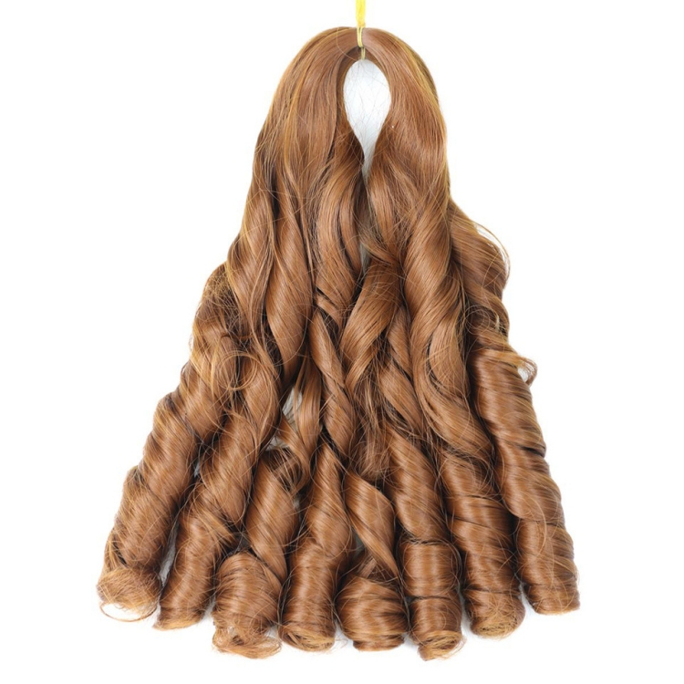 Wigs female beauty care hair dressing loose wave crochet hair braids big roll Big Waves Wig dreadlocks Big braid CRRSHOP women brown black grey wine red Chemical fiber hair 20inch 50cm long 