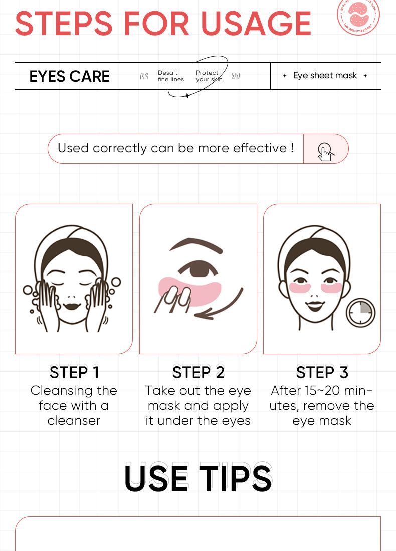 Rose Starry Sky Eye Mask Hydrating Eye Care Eye Mask