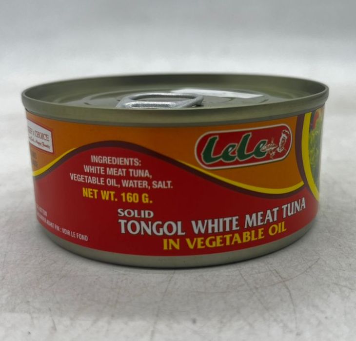 LELE TUNA TONGOL WHITE MEAT TUNA VEGETABLE OIL 160G