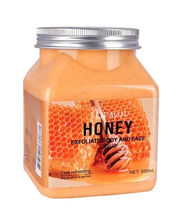 Face Body Fruit Scrub Coffee Strawberry Coconut-infused Moisturizing Whitening Mud Honey Rose Smoothing Dead Skin