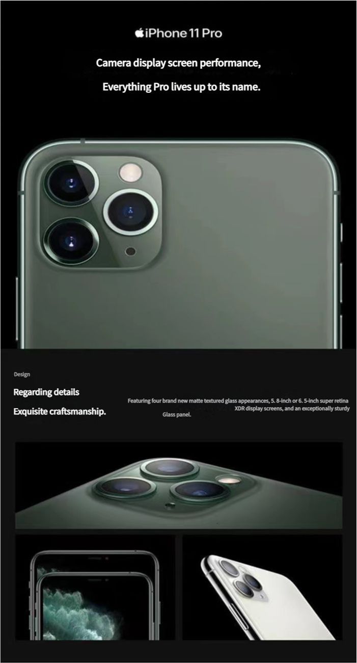 Apple iPhone 11 Pro 64GB|256GB|512GB - Refurbished and fully unlocked Limited-time special offer[Lowest Price Online]