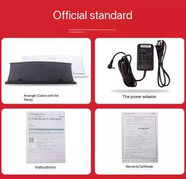 Casio PX-770 Black vertical piano professional performance training heavy hammer 88 key electric piano
