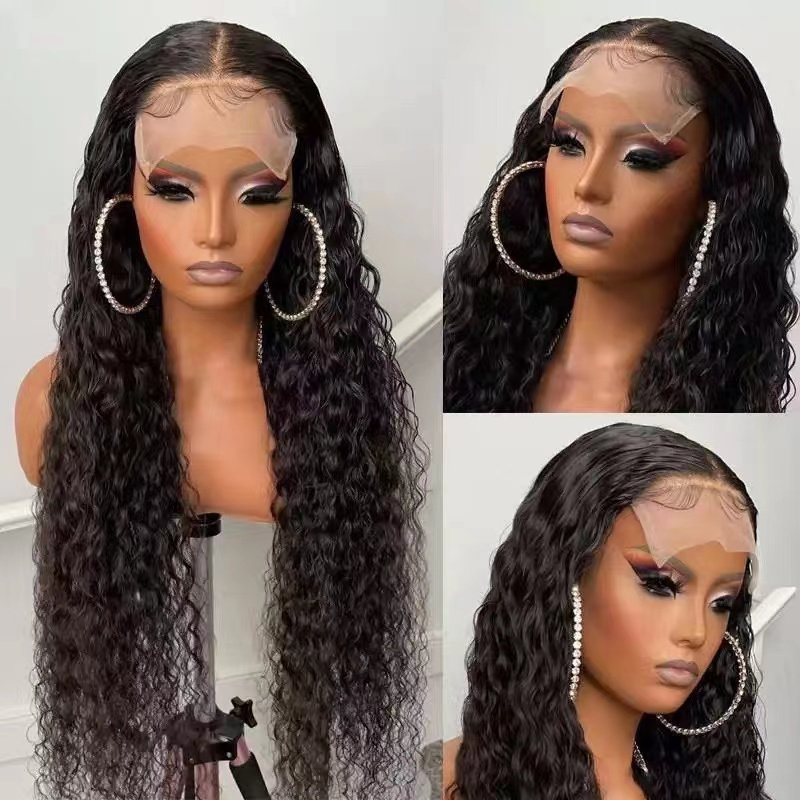 Lace Front Human Hair Wig Deep Wave Front Wig Brazil Loose Water