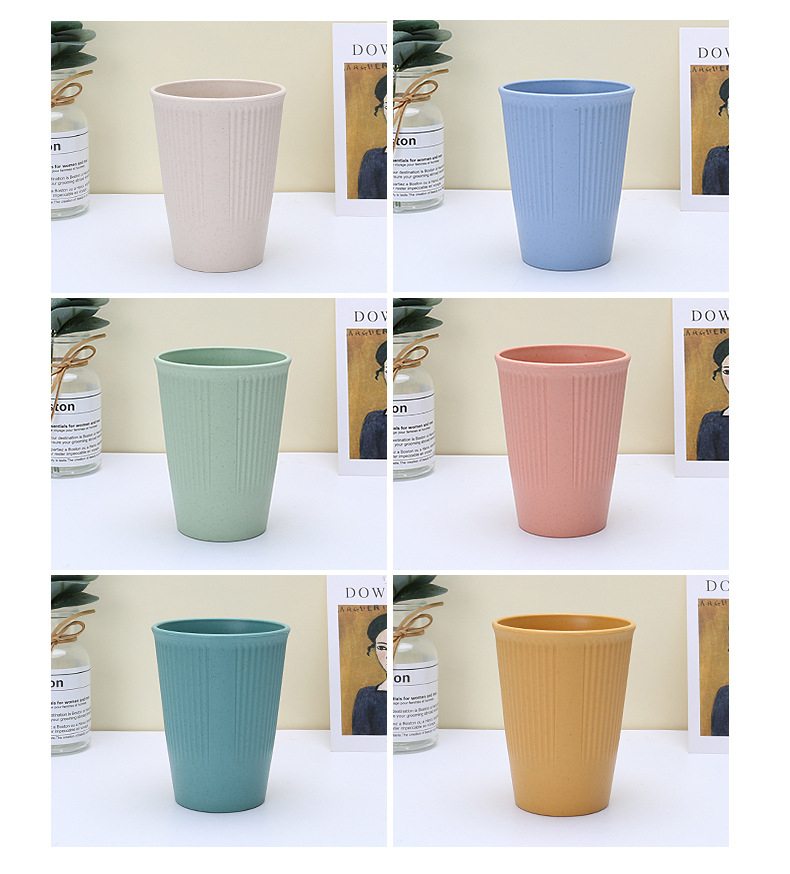 Wheat Straw Cups Water Cup Brushing Cup Household Drinking Water Drink Cup Coffee Cup
