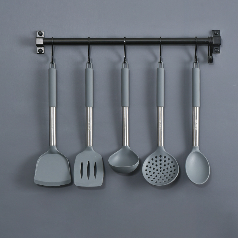 Silicone Kitchen Utensils for Cooking, BPA-free Stainless Steel Handle Heat Resistant Kitchen Gadgets Spatula