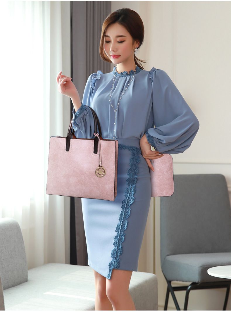 Large capacity women's bag 2024 new model mother bag mother bag Europe and the United States large bag multi-set shoulder bag 8824