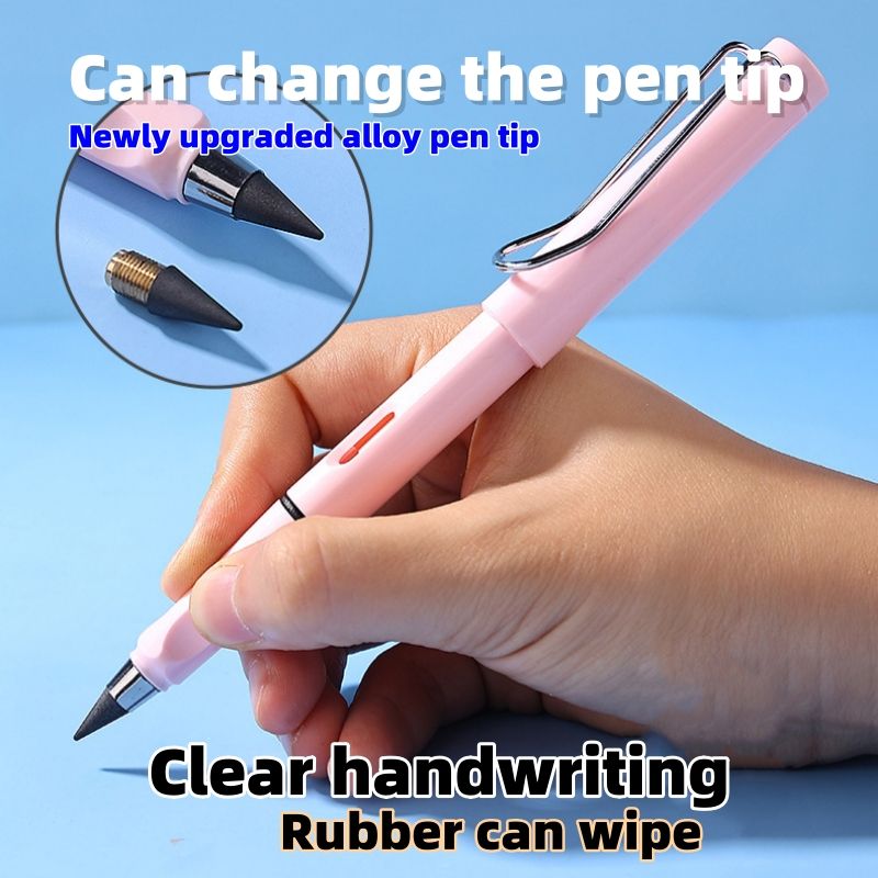 12 pcs Black technology eternal pencil, no need to sharpen pencil, students, unable to finish writing and drawing, not easily broken pencil CRRSHOP free shipping An Endless Pencil