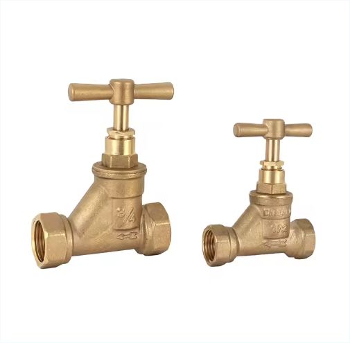 3\4 T Handle Thread Globe Angle Brass Water Valve Stop Valve