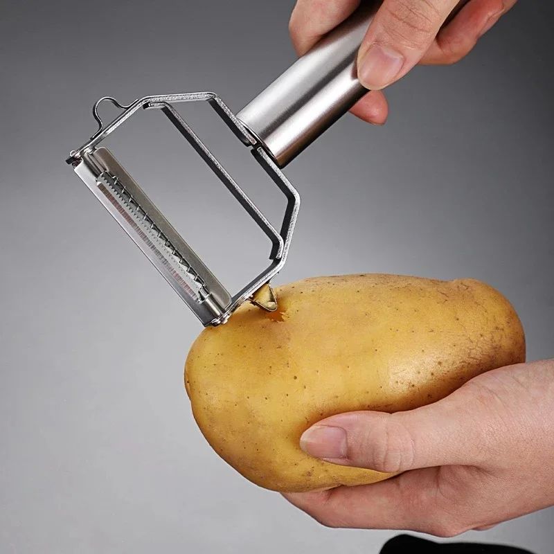 Kitchen vegetable peeler 304 food grade stainless steel melon planer Double head peeler Multi-functional household fruit and vegetable peeler