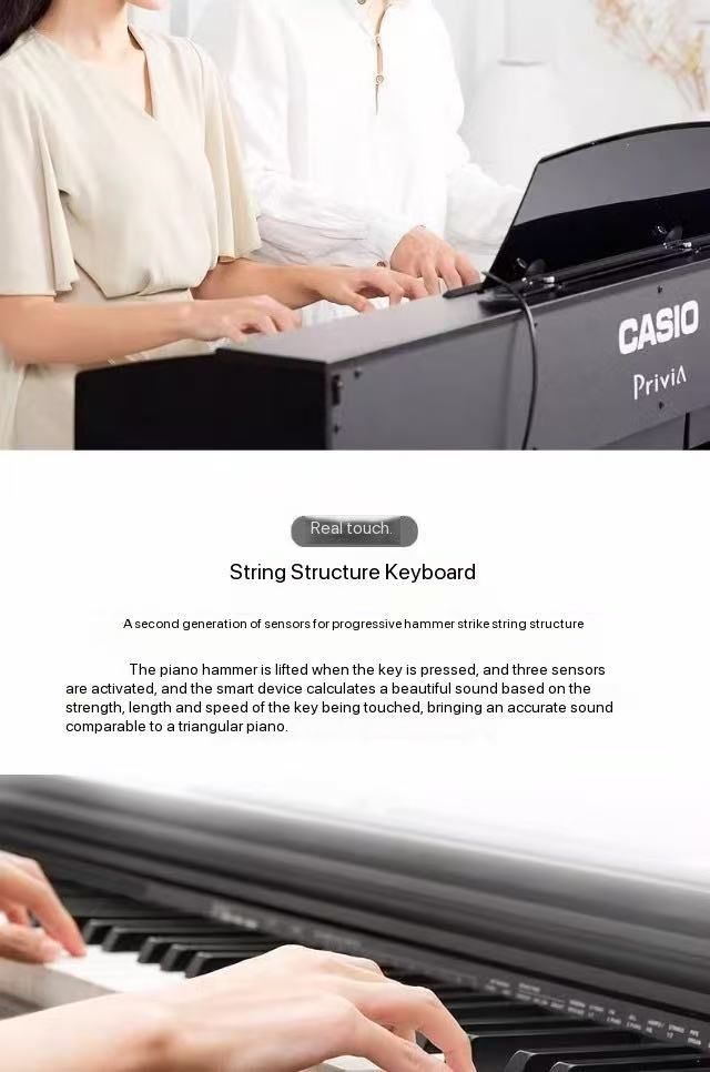 Casio PX-770 Black vertical piano professional performance training heavy hammer 88 key electric piano