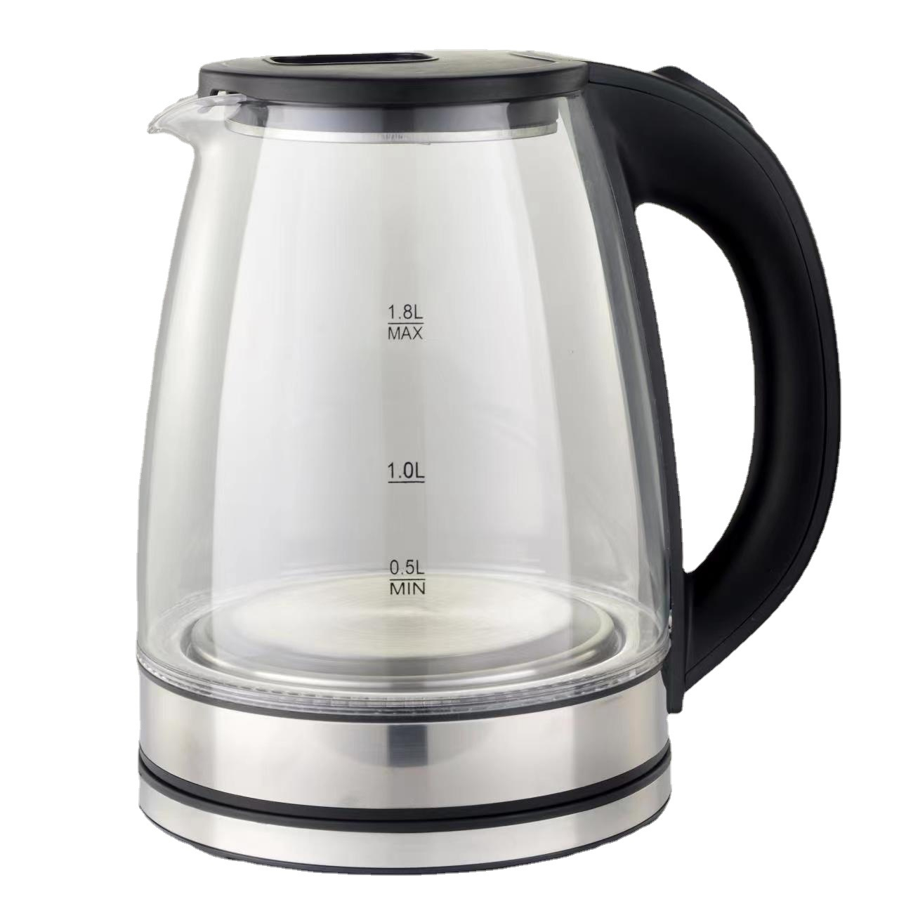 Electric Glass Kettle, Fast Boiling W/ LED Lights, 2.3L Auto Shutoff & Boil Dry Protection, BPA Free

