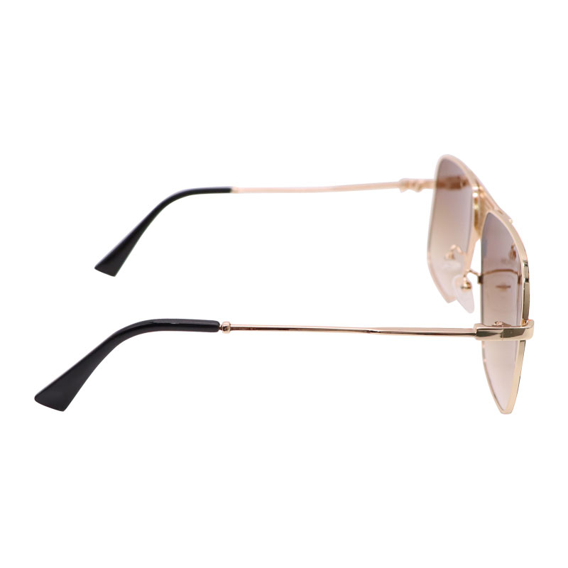 2531 Men Women Sunglasses Oversized Metal Frame Gradient Color Lens Sungshades Vintage Square Ladies Outdoor Spectacles UV400 Gafas
