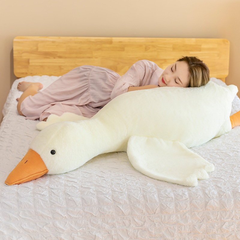 50/130CM Hot Goose Plush Stuffed Soft Duck Sleeping Pillow Sofa Cushion Kids Girlfriend Birthday Gift