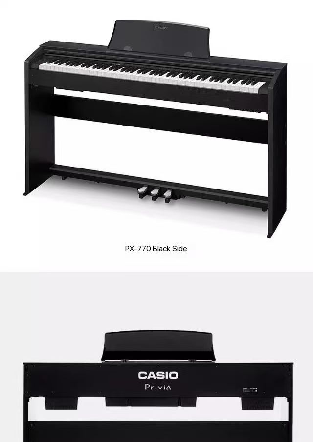 Casio PX-770 Black vertical piano professional performance training heavy hammer 88 key electric piano