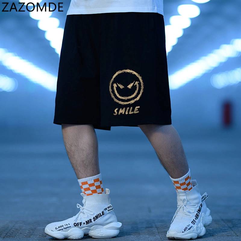 X335 Shorts For Men's Print Fashion Fat Casual Oversized Pants Trend Loose Sweatpants Popular Innovative Pattern Summer