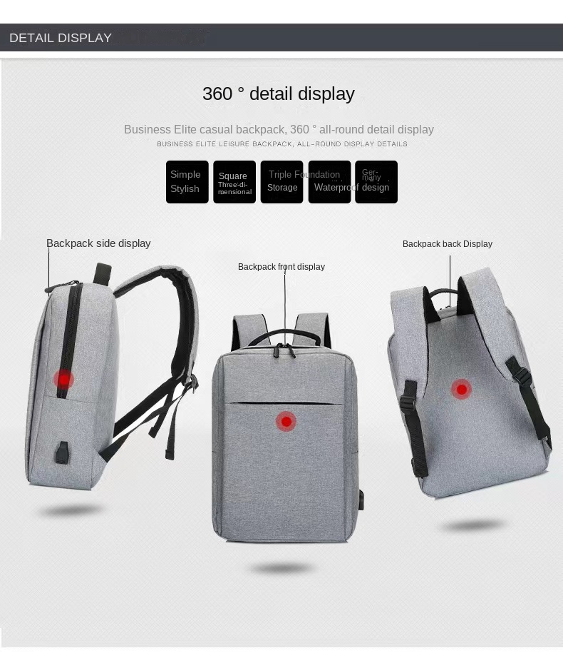 Computer Backpack Large Capacity Computer Backpack Unisex Classic Backpack