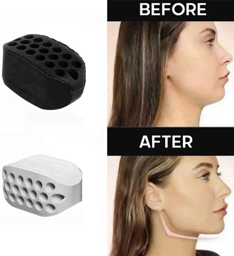 Facial Jaw Exerciser Gym Fitness Ball JawLine Muscle Training Double Chin Reducer Neck Face Slimming Mouth Jawliner
