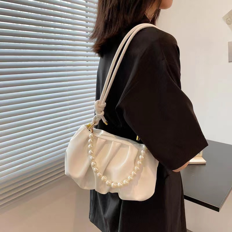 Women's Pearl dumpling Bag Fashion Shoulder Bag Handbag