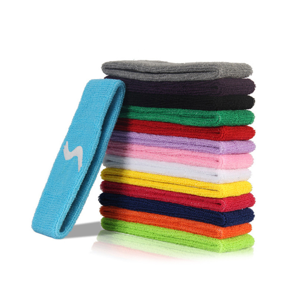 SK003 Elastic Sweatband Sports Gym Hair Band Anti-Slip Breathable Women Men Basketball Fitness Volleyball Yoga Headband