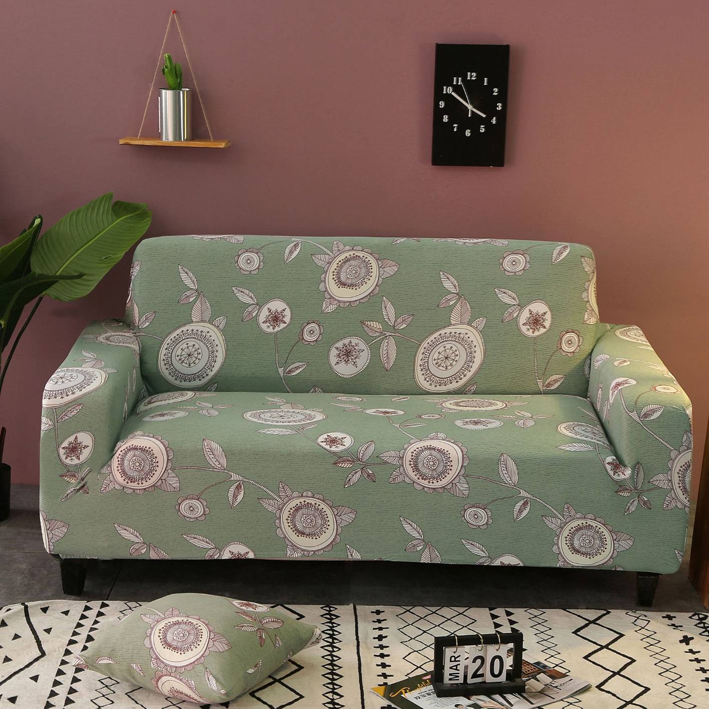 Elastic Four-seat Sofa Cover All-inclusive Cover Four Seasons Universal Combination Living Room Sofa Cover Full Cover
