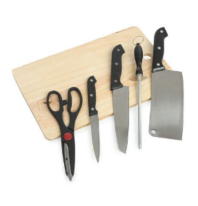 5-Piece Knife Set with Cutting Board
