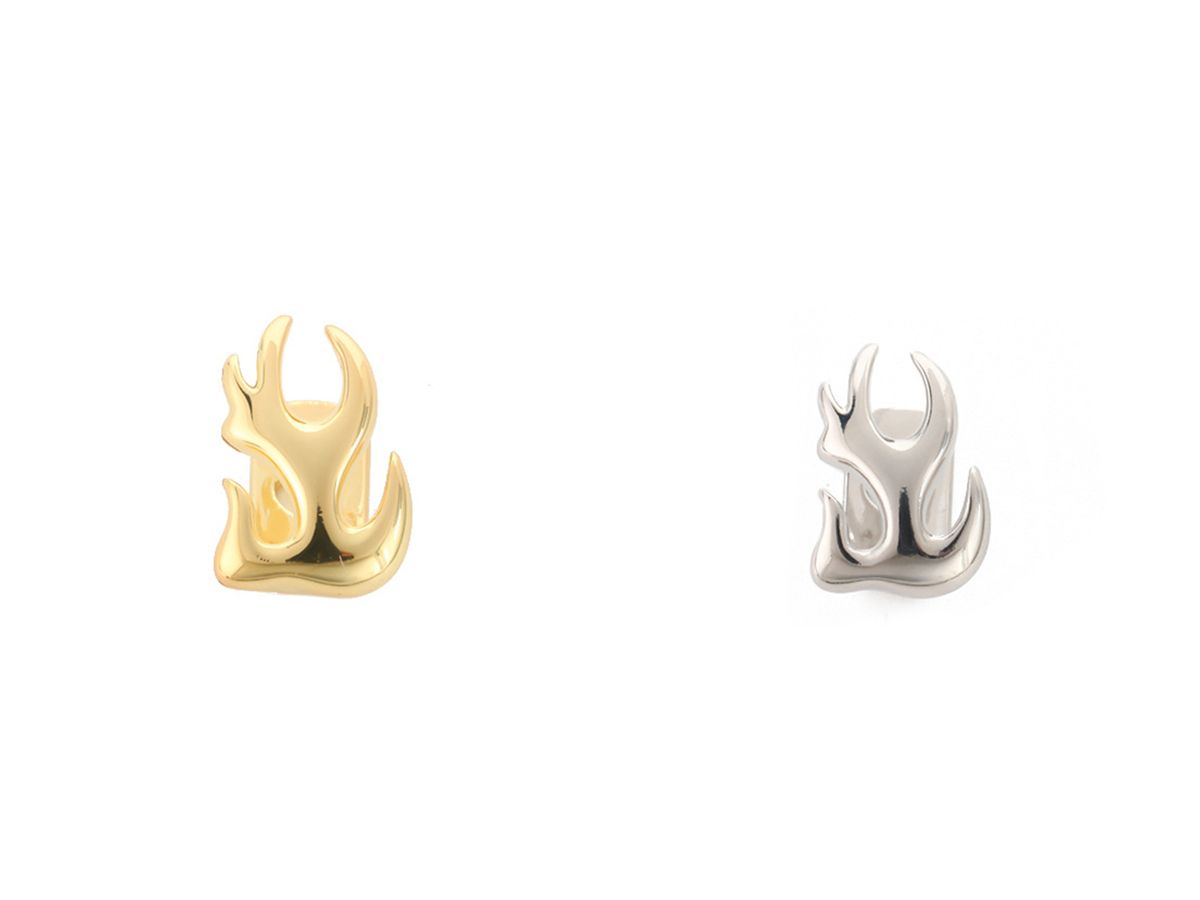 Hip Hop Braces Single Tooth Flame Teeth hip-hop teeth grillz tooth grillz 【Ordinary flame-shaped grillz】