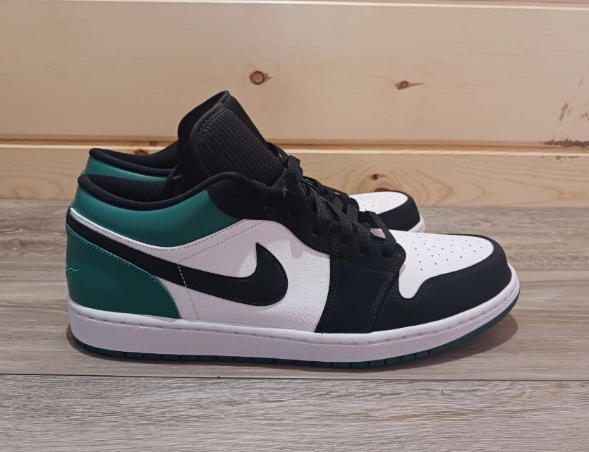 AIR JORDAN 1 LOW MYSTIC GREEN - CUSTOMIZED SNEAKERS