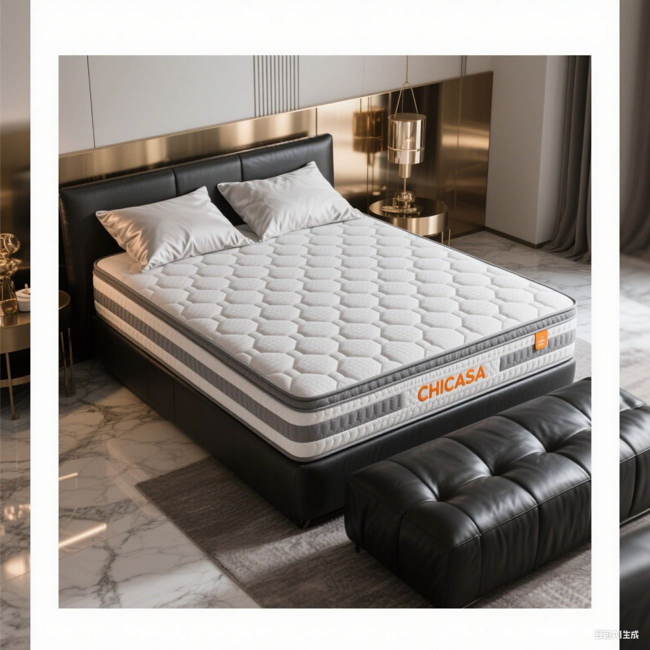 [New Version] Memory Foam Bed Sponge Mattress Matelas King Fiberglass free, Medium Firm Feel, Zoned Pressure Relief, Certified Safe Foams & Fabric, Orthopedic Mattress in A Box