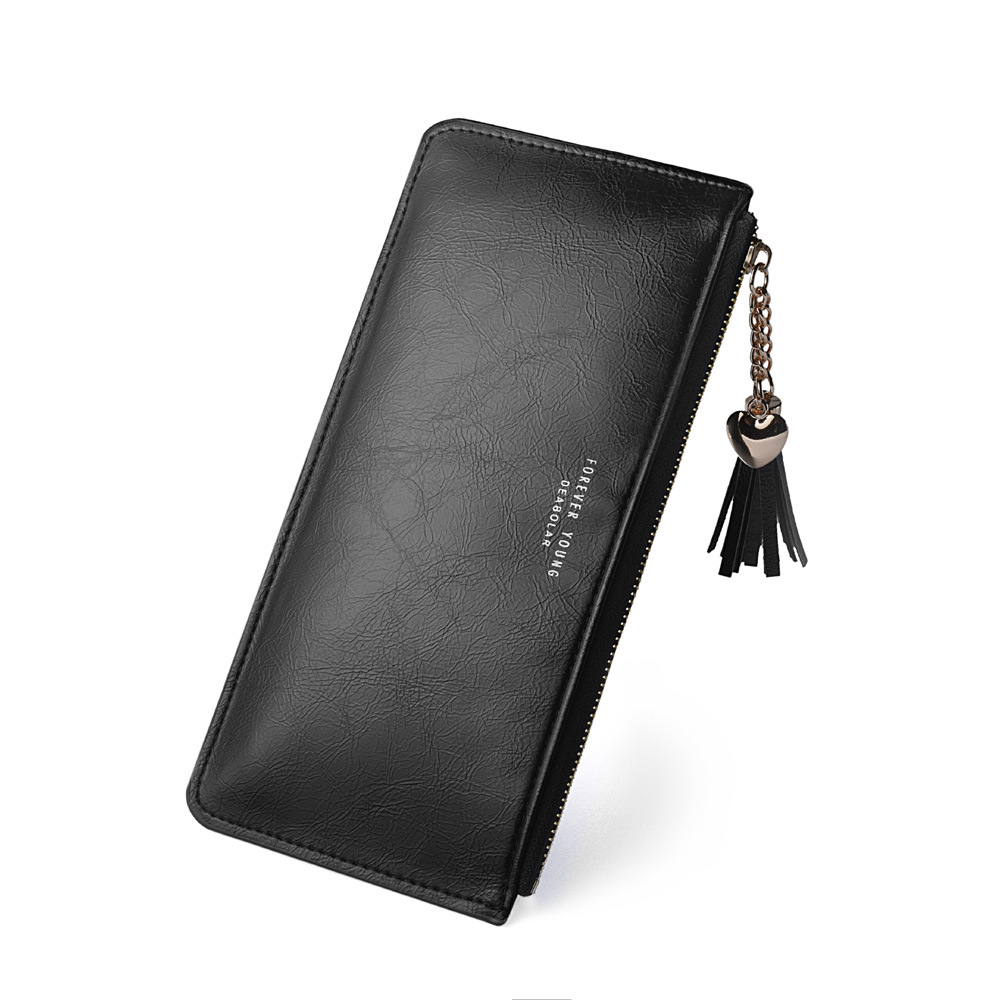 JC806 New Women Purse Wallet Vintage Card Phone Long PU Leather Wallets Zipper Handbag Cards Fashion Wallet