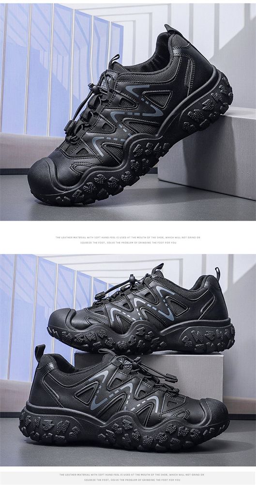 2024 autumn new men's shoes Korean version of fashion shoes Pop shoes casual shoes outdoor mountaineering men's sports shoes 075