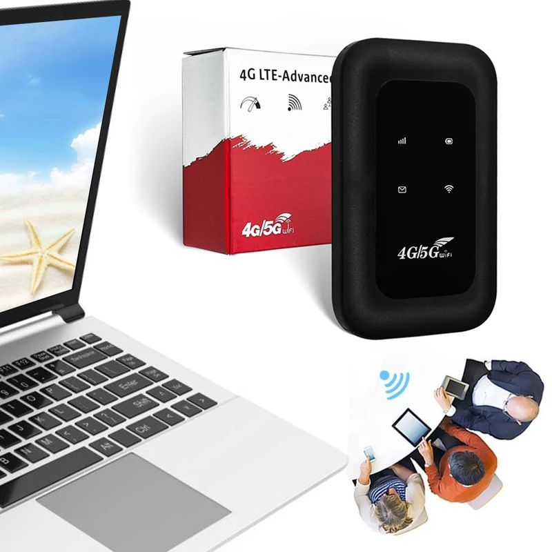 4G LTE Router MIFI 150Mbps Mobile Hotspot WiFi Signal Amplifier Portable Modem 2100mAh Wireless WiFi Repeater with SIM Card Slot Chip