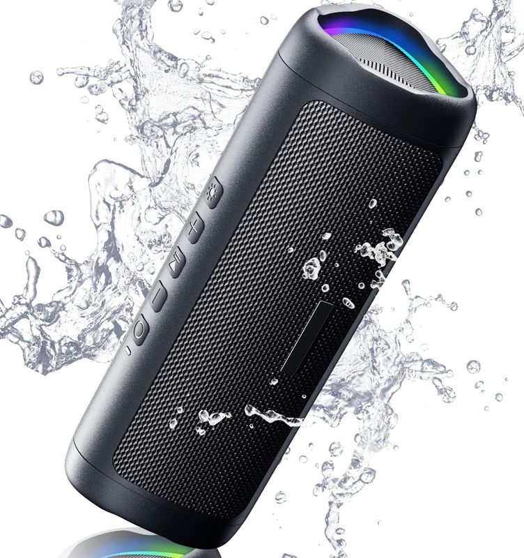 Bluetooth Speaker with HD Sound, Portable Wireless, IPX5 Waterproof, Up to 20H Playtime, for Home/Party/Outdoor/Beach, Electronic Gadgets, Birthday Gift 