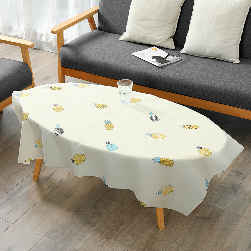 CJ-009 Table Cloth PVC Square Table Cover Desk Cover Tablecloth Table Cloths Waterproof Stain Oilcloth for Decoration Ins
