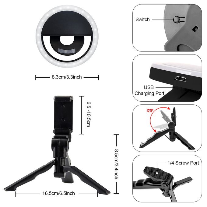 ARHANORY 4PCS Tripod Stand Ring Light - buy one get two