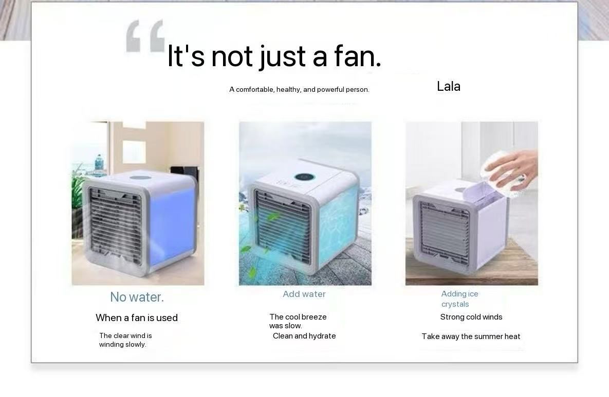 Household mini air cooling machine desktop small air conditioning fan dormitory USB mini air cooling fan office air conditioning fan D278