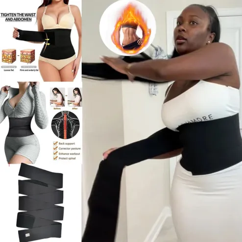 Snatch Me Up Bandage Wrap Waist Trainer Shaperwear Belt Women Slimming Tummy  Belt Corset Top Stretch Bands Cincher Body Shaper