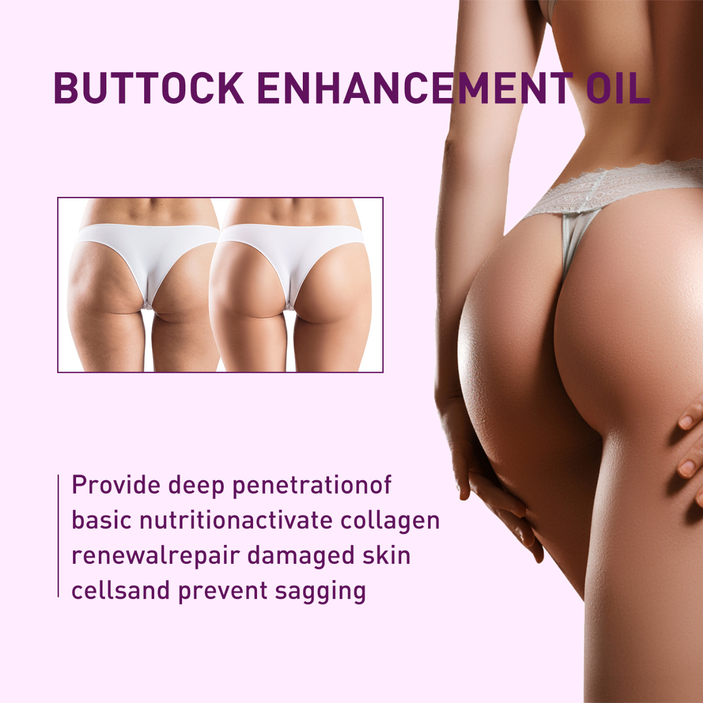 Plump Up Booty Enhancement Oil, Booty Enhancement Oil, Hip Lift Up Essential Oil, Hiplift Buttocks Essential Oil, Hip Lifting Massage Oil, Butt Firming Enhancement Essential Oil for Women