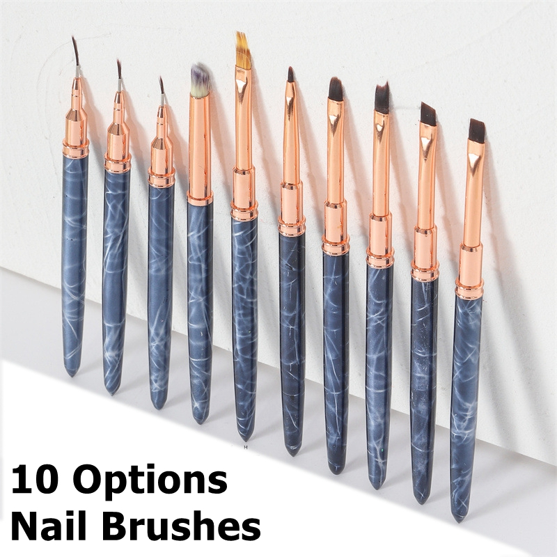 Nail Gel Brush Tool Manicure Acrylic UV Gel Extension Pen Nail Polish Painting DrawingLiner Nail Brush For Nail Art Salon