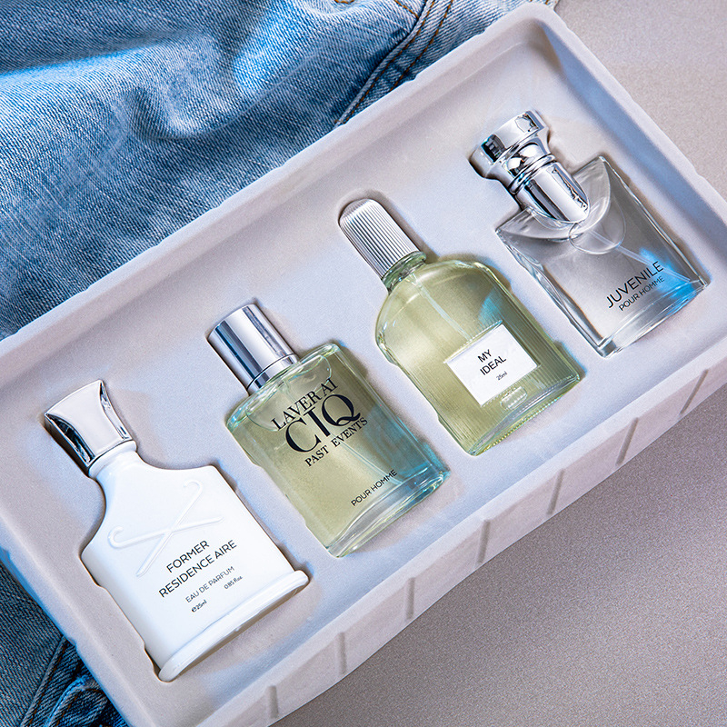 F106 Men's Eau De Toilette Gift Box Set, Man's Fresh Natural Long Lasting Fragrance Perfume 25ml