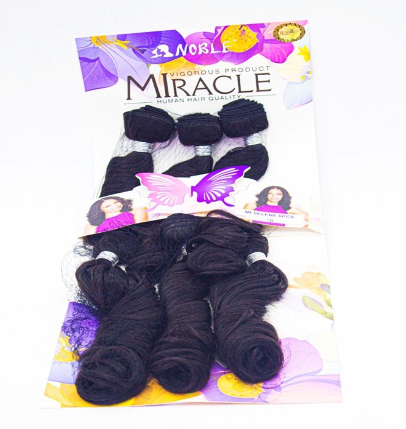 MIRACLE HUMAN HAIR  6PCS HAIR EXTENTION