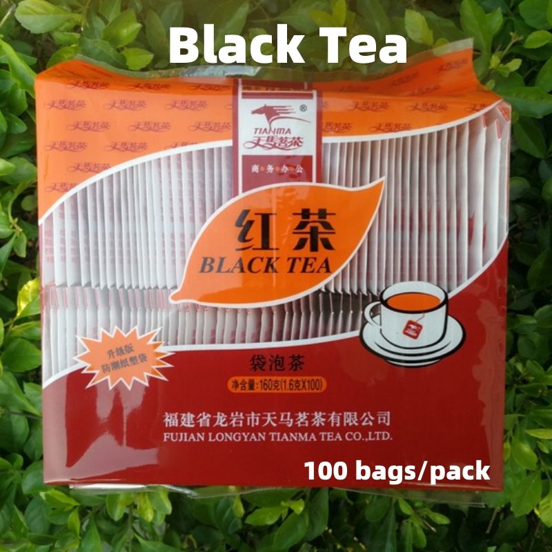 Chinese Tea Green tea bag brewed tea CRRSHOP Each bag/100 small bags Hotel KVT Hotel Milk Tea Green Tea Small Bag Tea ,Jasmine tea,black teaBlack tea  100 bags/pack