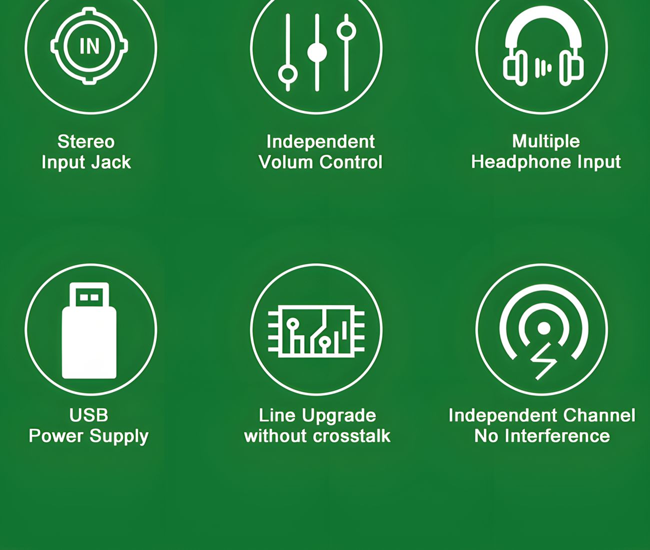 Headphone Amplifier 4-channel 6-channel monitor headphone amplifier mini audio professional
