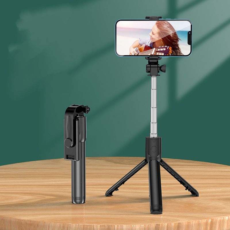 Selfie stick F210 67CM Anti shake selfie stick, Bluetooth remote control, tripod, multifunctional CRRSHOP Digital Phone Parts Beautify and brighten up